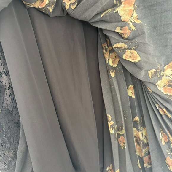 Free People Floral Pleated Swing Dress – Size Large - Picture 2 of 8